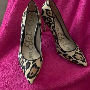 Sam Edelman Leopard Heels (New) size 9W